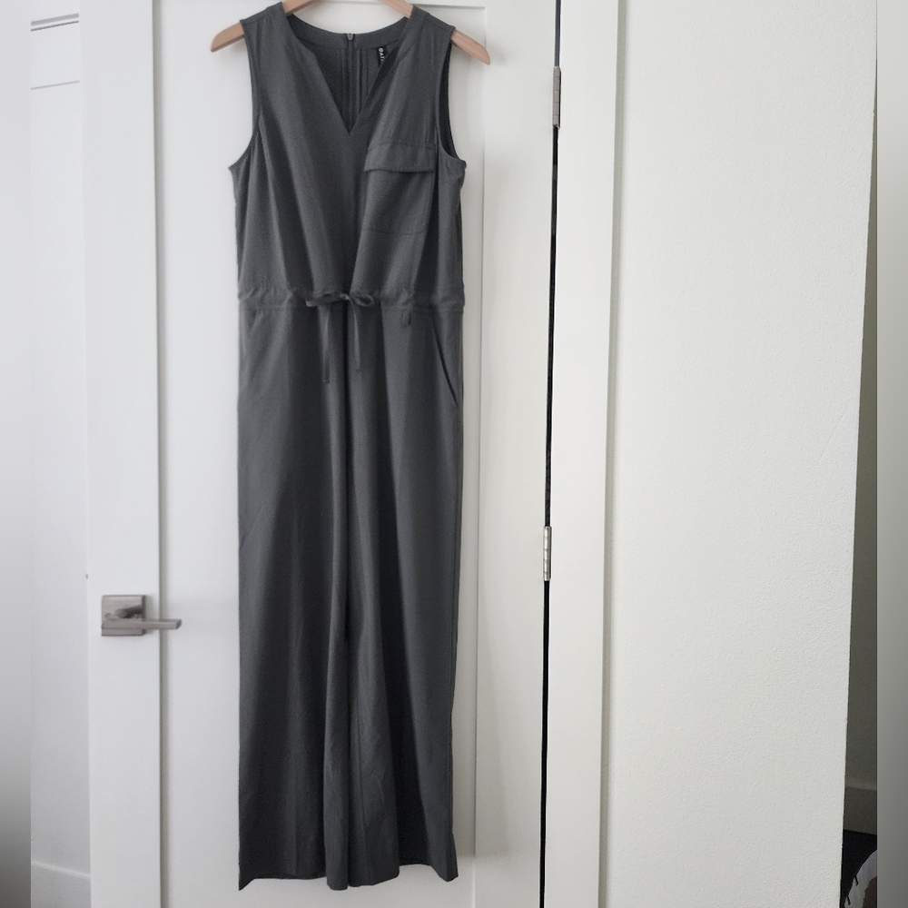 ATHLETA Topanga Jumpsuit Romper | Mountain Olive Size Small #657900